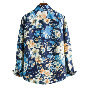 Men’s flower burst long sleeve shirt