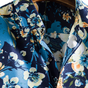 Men’s flower burst long sleeve shirt