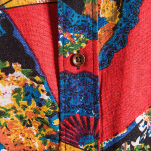 Slim Floral Casual Long Sleeve Shirt