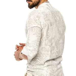 S18 V-Neck Beach Style Button-Down Shirt