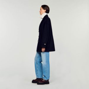Double-breasted pea coat