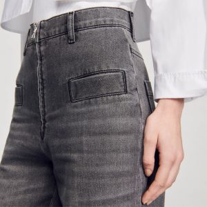 Faded flared jeans