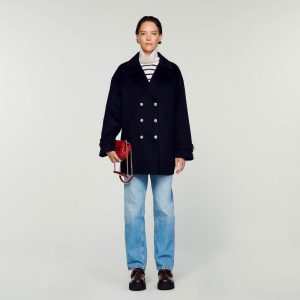 Double-breasted pea coat