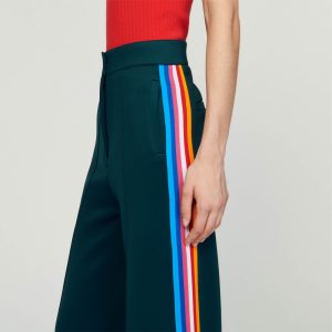 Trousers with side stripes