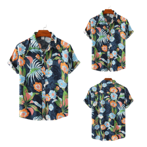 Casual Beach Hawaiian Print Shirt