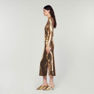 Sequin midi dress