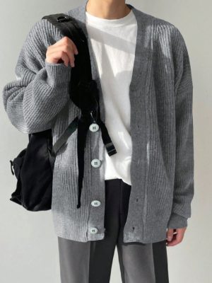 Casual Open Button Sweater