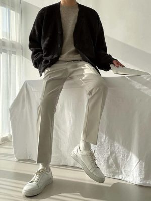 Casual Open Button Sweater