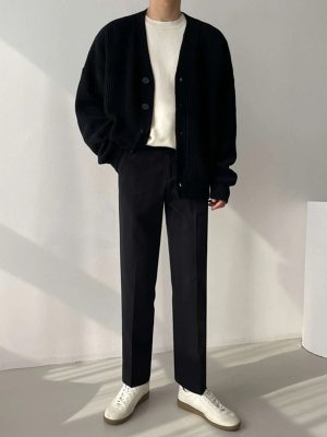 Casual Open Button Sweater