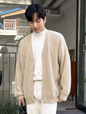 Casual Open Button Sweater