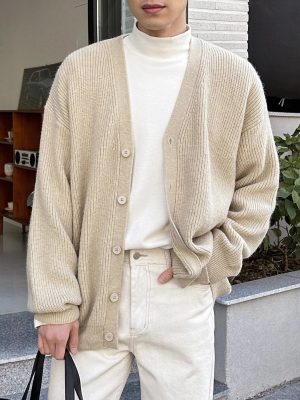 Casual Open Button Sweater