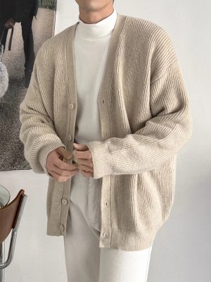 Casual Open Button Sweater