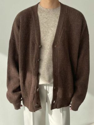 Casual Open Button Sweater