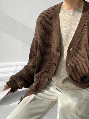 Casual Open Button Sweater