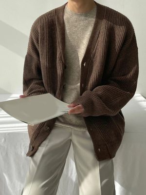 Casual Open Button Sweater