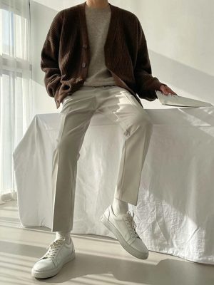 Casual Open Button Sweater