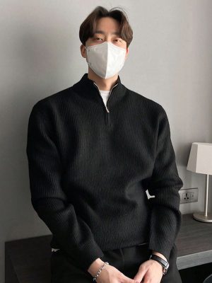 Casual Quarter Zipper Sweater