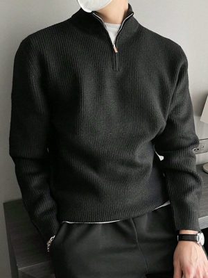 Casual Quarter Zipper Sweater