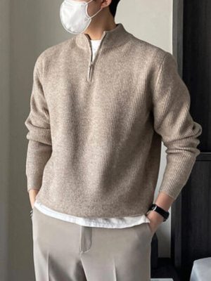 Casual Quarter Zipper Sweater
