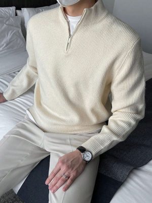 Casual Quarter Zipper Sweater