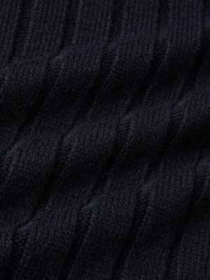 Casual Ribbed Knit Sweater