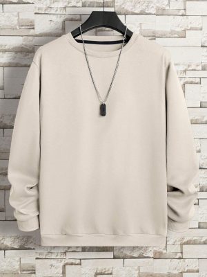 Casual Round Collar Sweatshirt