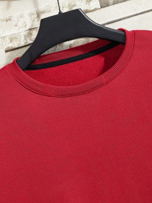 Casual Round Collar Sweatshirt