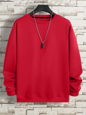 Casual Round Collar Sweatshirt