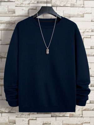 Casual Round Collar Sweatshirt