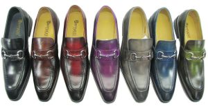 Men’s Burnished Signature Buckle Loafer