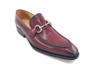 Men’s Burnished Signature Buckle Loafer