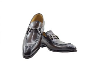 Men’s Burnished Signature Buckle Loafer