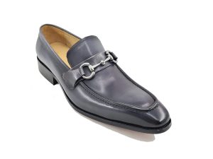 Men’s Burnished Signature Buckle Loafer