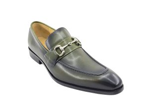 Men’s Burnished Signature Buckle Loafer