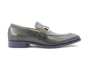 Men’s Burnished Signature Buckle Loafer