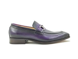 Men’s Burnished Signature Buckle Loafer