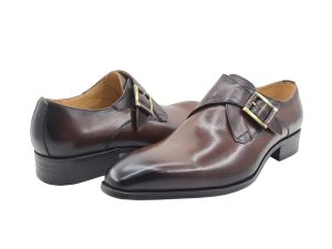 Monk Strap Buckle Leather Loafer KS503-39