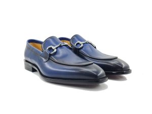 Burnished Calfskin Bit Loafer