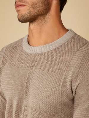 Solid Round Collar Sweater