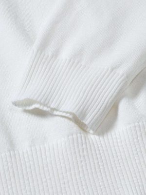Solid Turtle Collar Sweater