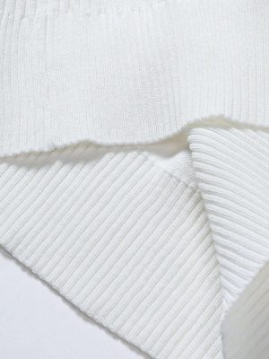 Solid Turtle Collar Sweater