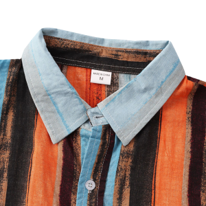 Casual Striped Short Sleeve Shirt