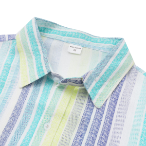 Hawaiian Striped Short Sleeve Shirt