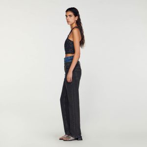 Tweed bustier top