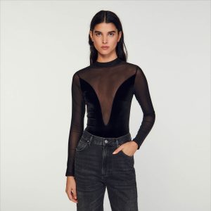 Velvet bodysuit