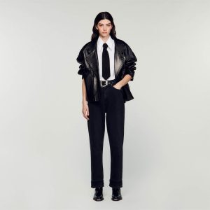 Jeans with western belt