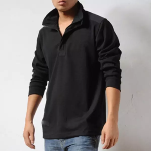 Men’s Zipper Lapel Polo Tactical Shirt