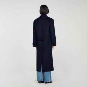 Long double-breasted coat