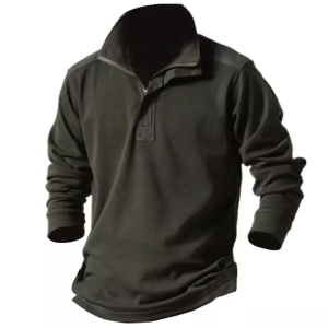 Men’s Zipper Lapel Polo Tactical Shirt