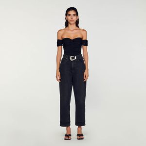 Open-shoulder bodysuit